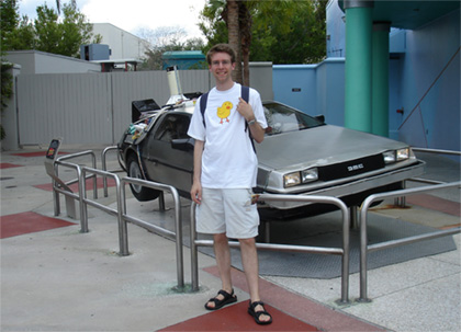 Me and a DeLorean time machine, 2006 Me and a DeLorean time machine